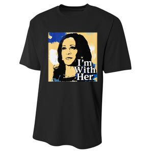 IM With Her Retro Retro Kamala Performance Sprint T-Shirt