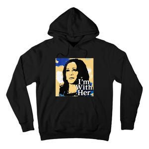 IM With Her Retro Retro Kamala Tall Hoodie