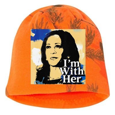 IM With Her Retro Retro Kamala Kati - Camo Knit Beanie