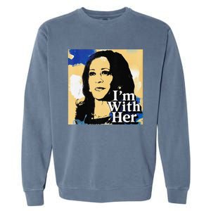 IM With Her Retro Retro Kamala Garment-Dyed Sweatshirt