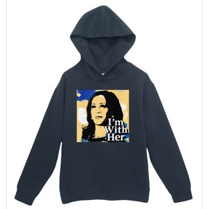 IM With Her Retro Retro Kamala Urban Pullover Hoodie