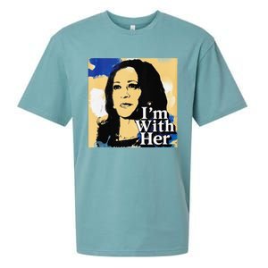 IM With Her Retro Retro Kamala Sueded Cloud Jersey T-Shirt