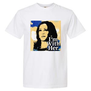 IM With Her Retro Retro Kamala Garment-Dyed Heavyweight T-Shirt