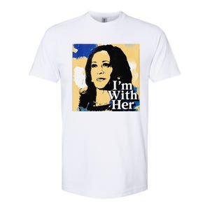 IM With Her Retro Retro Kamala Softstyle CVC T-Shirt