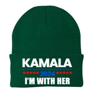 IM With Her Kamala Vote For 2024 President Kamala Harris Knit Cap Winter Beanie