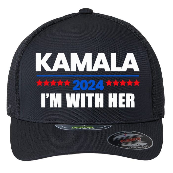 IM With Her Kamala Vote For 2024 President Kamala Harris Flexfit Unipanel Trucker Cap