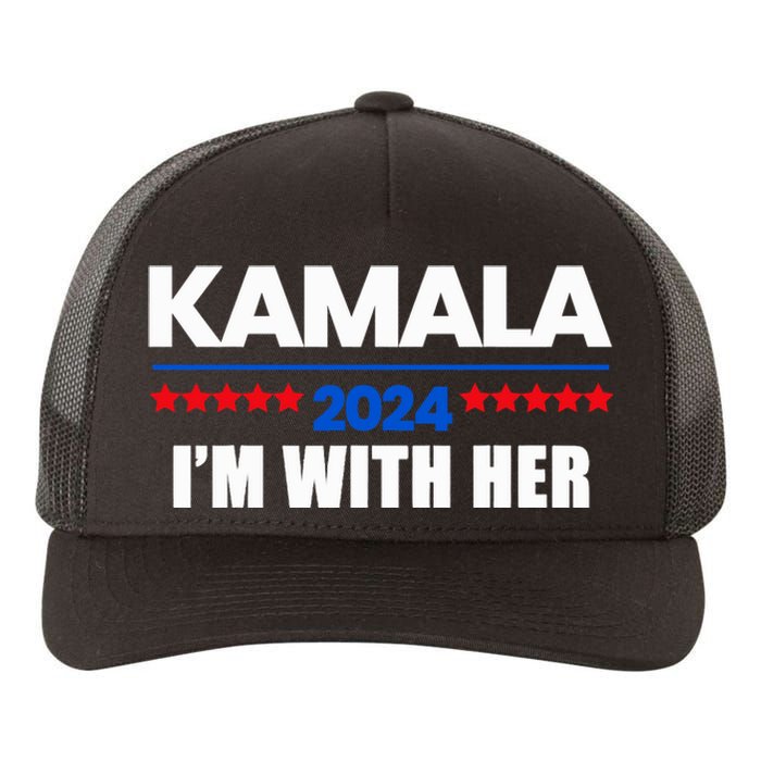 IM With Her Kamala Vote For 2024 President Kamala Harris Yupoong Adult 5-Panel Trucker Hat