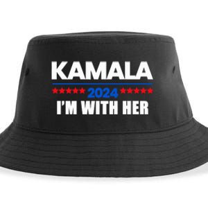 IM With Her Kamala Vote For 2024 President Kamala Harris Sustainable Bucket Hat