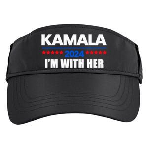 IM With Her Kamala Vote For 2024 President Kamala Harris Adult Drive Performance Visor