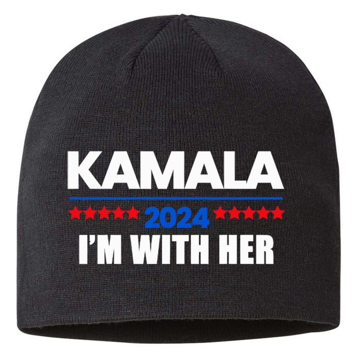 IM With Her Kamala Vote For 2024 President Kamala Harris Sustainable Beanie