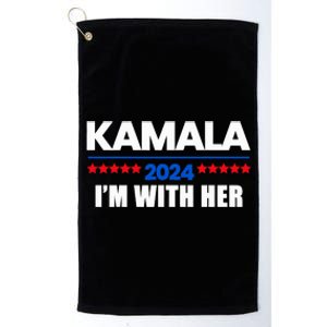 IM With Her Kamala Vote For 2024 President Kamala Harris Platinum Collection Golf Towel