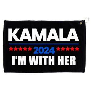 IM With Her Kamala Vote For 2024 President Kamala Harris Grommeted Golf Towel