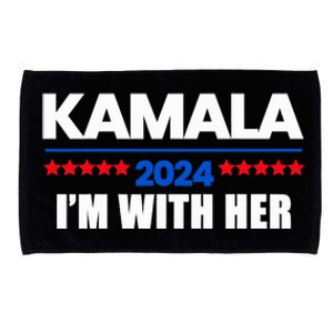 IM With Her Kamala Vote For 2024 President Kamala Harris Microfiber Hand Towel