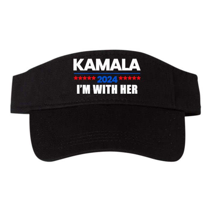 IM With Her Kamala Vote For 2024 President Kamala Harris Valucap Bio-Washed Visor