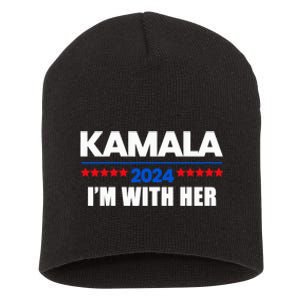 IM With Her Kamala Vote For 2024 President Kamala Harris Short Acrylic Beanie