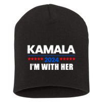 IM With Her Kamala Vote For 2024 President Kamala Harris Short Acrylic Beanie