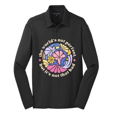 If We Have Each Other Floral Art Benjamin Silk Touch Performance Long Sleeve Polo