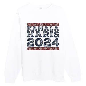 IM With Her Kamala Vote For 2024 President Kamala Harris Premium Crewneck Sweatshirt