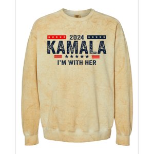 IM With Her Kamala Vote For 2024 President Kamala Harris Colorblast Crewneck Sweatshirt