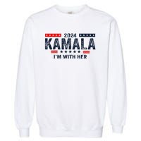 IM With Her Kamala Vote For 2024 President Kamala Harris Garment-Dyed Sweatshirt