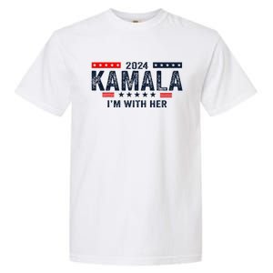 IM With Her Kamala Vote For 2024 President Kamala Harris Garment-Dyed Heavyweight T-Shirt