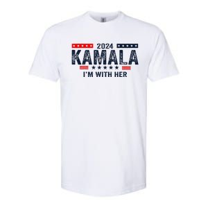 IM With Her Kamala Vote For 2024 President Kamala Harris Softstyle CVC T-Shirt