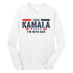 IM With Her Kamala Vote For 2024 President Kamala Harris Long Sleeve Shirt