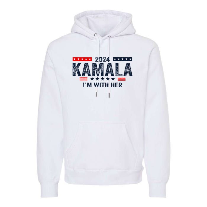 IM With Her Kamala Vote For 2024 President Kamala Harris Premium Hoodie