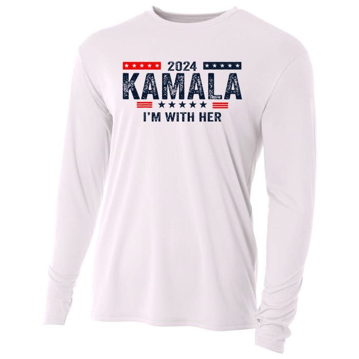 IM With Her Kamala Vote For 2024 President Kamala Harris Cooling Performance Long Sleeve Crew