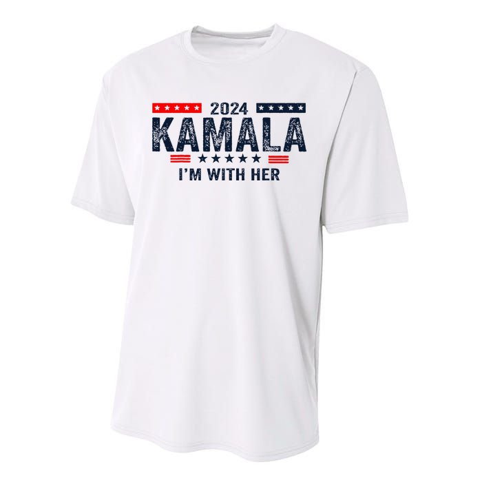 IM With Her Kamala Vote For 2024 President Kamala Harris Performance Sprint T-Shirt