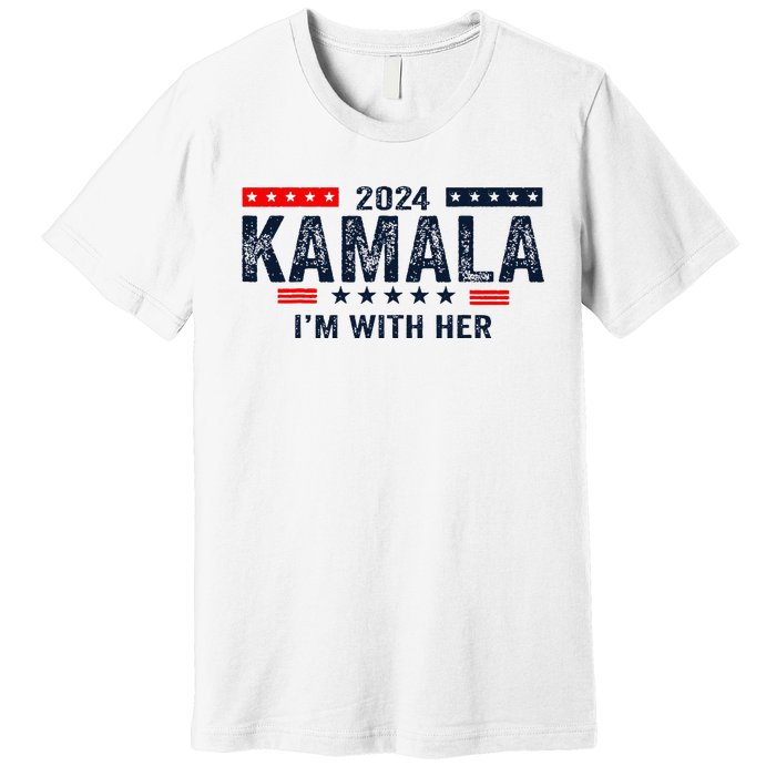 IM With Her Kamala Vote For 2024 President Kamala Harris Premium T-Shirt