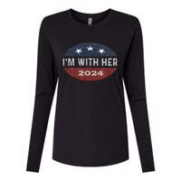 IM With Her Kamala Vote For 2024 President Kamala Harris Womens Cotton Relaxed Long Sleeve T-Shirt