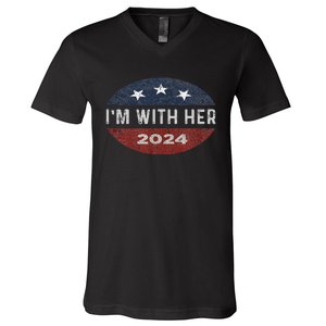 IM With Her Kamala Vote For 2024 President Kamala Harris V-Neck T-Shirt