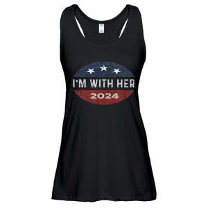 IM With Her Kamala Vote For 2024 President Kamala Harris Ladies Essential Flowy Tank