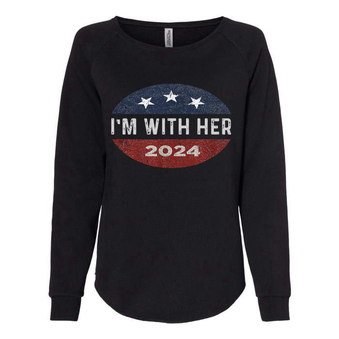 IM With Her Kamala Vote For 2024 President Kamala Harris Womens California Wash Sweatshirt