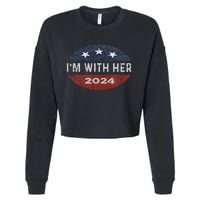 IM With Her Kamala Vote For 2024 President Kamala Harris Cropped Pullover Crew