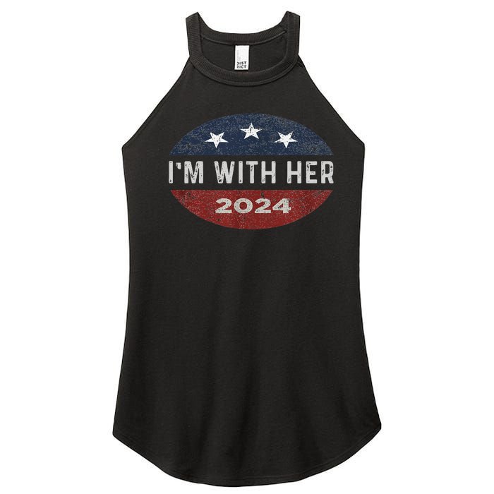 IM With Her Kamala Vote For 2024 President Kamala Harris Women's Perfect Tri Rocker Tank