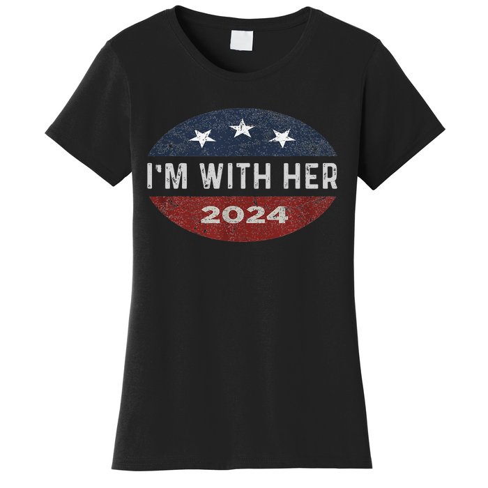 IM With Her Kamala Vote For 2024 President Kamala Harris Women's T-Shirt