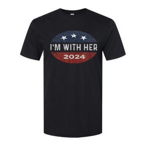 IM With Her Kamala Vote For 2024 President Kamala Harris Softstyle CVC T-Shirt