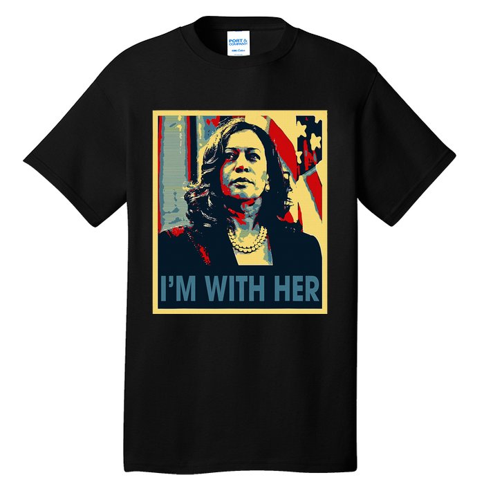 IM With Her Kamala Vote For 2024 President Kamala Harris Tall T-Shirt