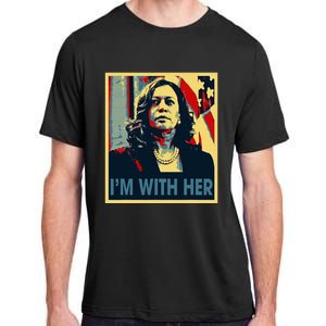 IM With Her Kamala Vote For 2024 President Kamala Harris Adult ChromaSoft Performance T-Shirt