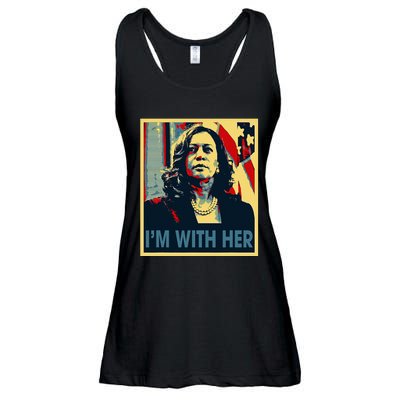 IM With Her Kamala Vote For 2024 President Kamala Harris Ladies Essential Flowy Tank