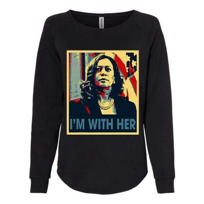 IM With Her Kamala Vote For 2024 President Kamala Harris Womens California Wash Sweatshirt