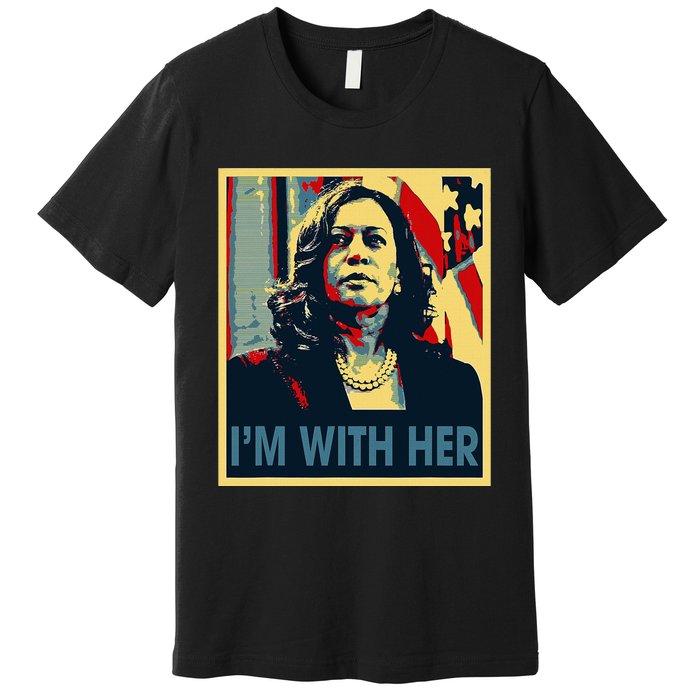 IM With Her Kamala Vote For 2024 President Kamala Harris Premium T-Shirt