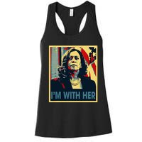 IM With Her Kamala Vote For 2024 President Kamala Harris Women's Racerback Tank