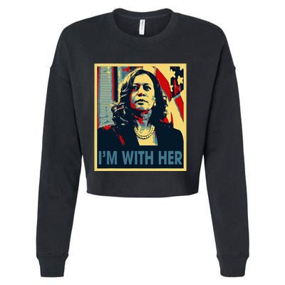 IM With Her Kamala Vote For 2024 President Kamala Harris Cropped Pullover Crew