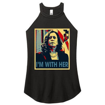 IM With Her Kamala Vote For 2024 President Kamala Harris Women's Perfect Tri Rocker Tank