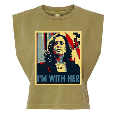 IM With Her Kamala Vote For 2024 President Kamala Harris Garment-Dyed Women's Muscle Tee