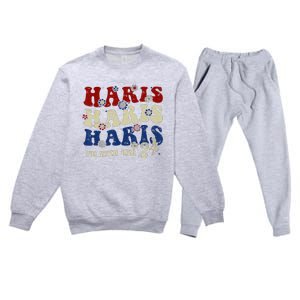 IM With Her Kamala Vote For 2024 President Kamala Harris Premium Crewneck Sweatsuit Set