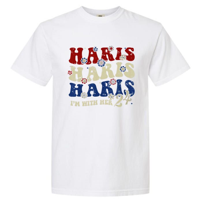 IM With Her Kamala Vote For 2024 President Kamala Harris Garment-Dyed Heavyweight T-Shirt